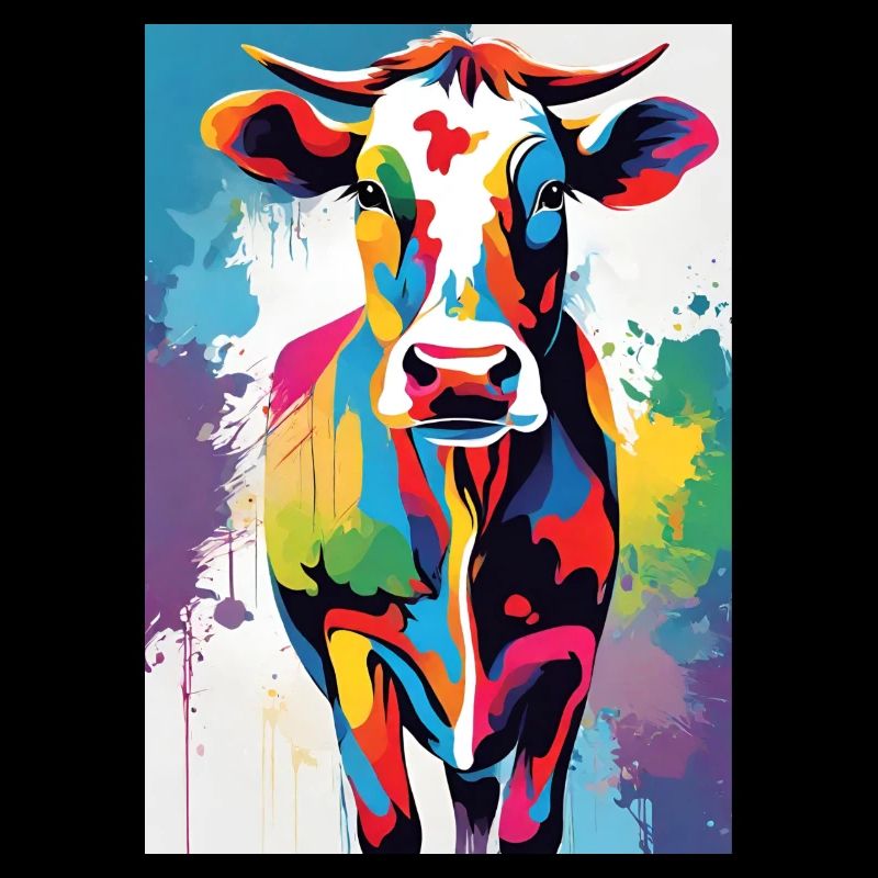 Vache colorée