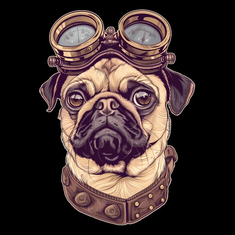 Steampunk Pug