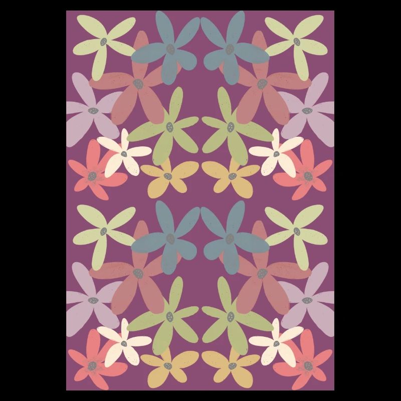 Motif de fleurs harmonieuses