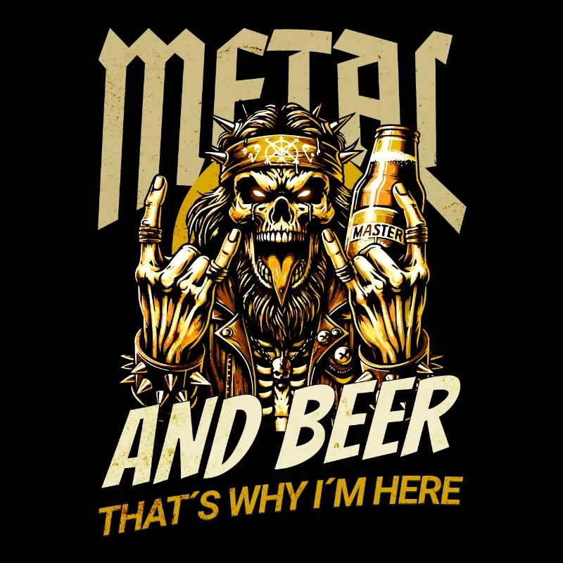 HEAVY METAL AND BEER THAT ́S WHY I ́M HERE