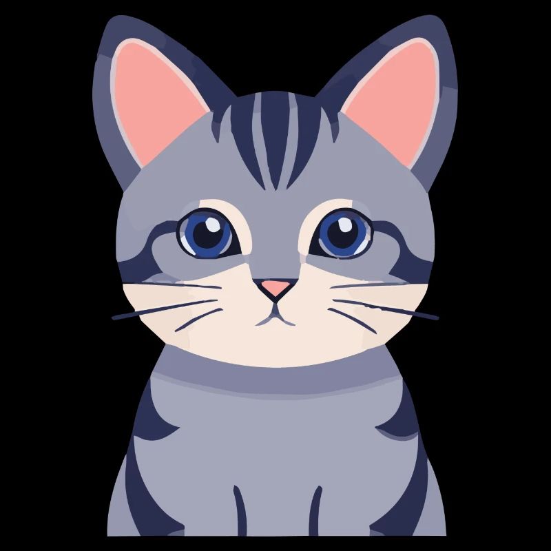 graue Katze süß