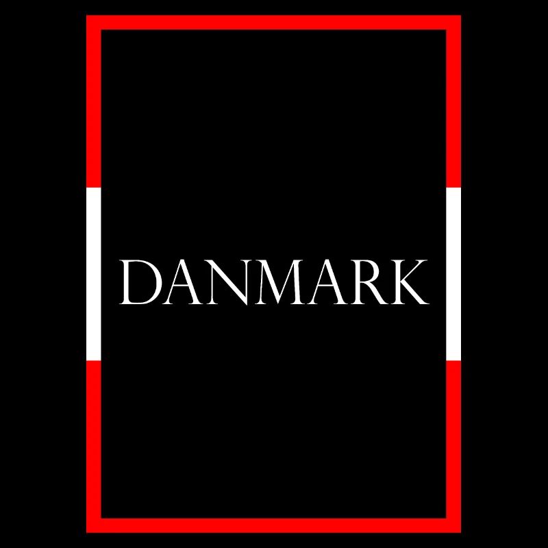 Denmark Danmark, Statement lettering with flag