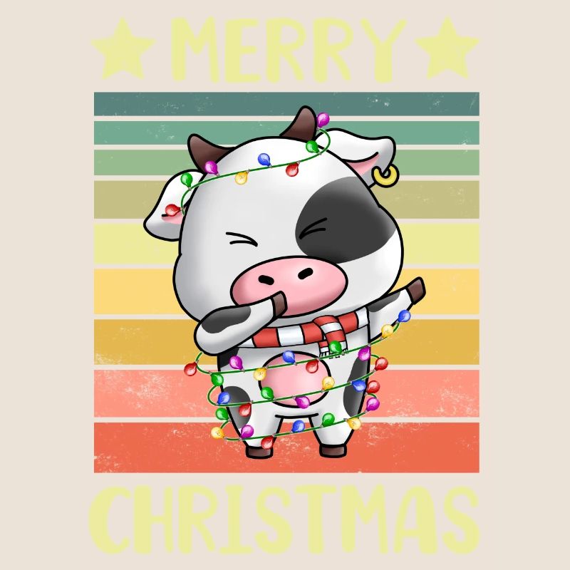 Joyeuse vache de Noël