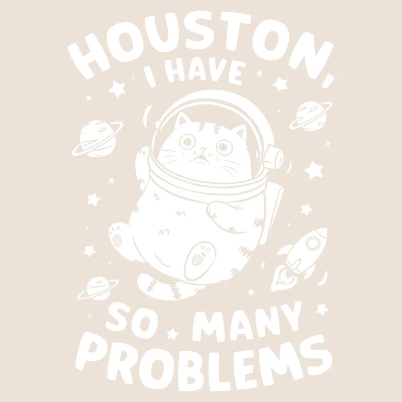 Cat Meme Houston I Have So Many Problems Cat Cute