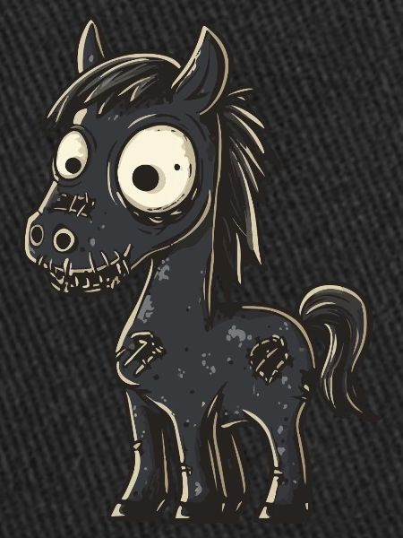 Cheval Halloween Drôle Zombie