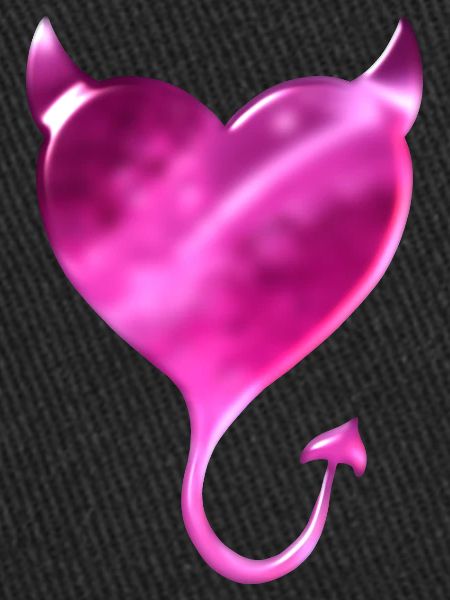Pink Devil Heart
