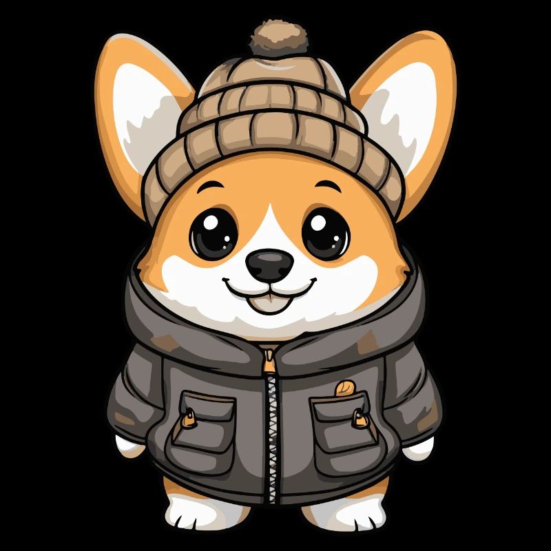 Chien Corgi élégant