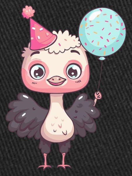 Ostrich Birthday Comic