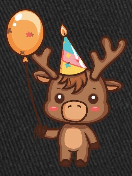Moose Birthday Comic Cute