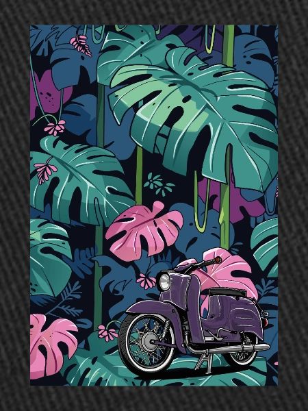 Hirondelle (violette) // Illustration