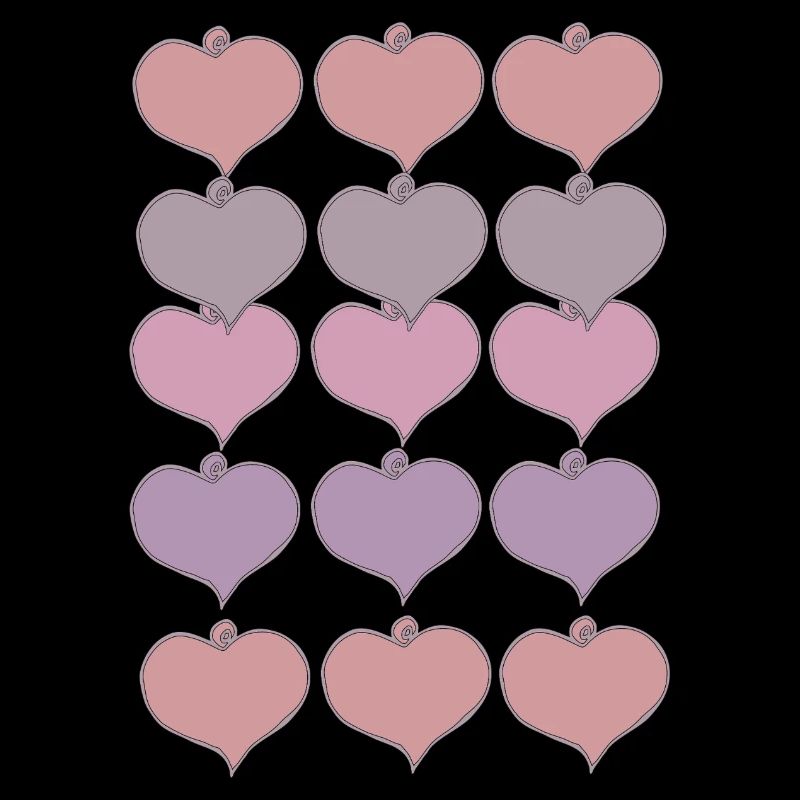 Motif de pendentif coeur