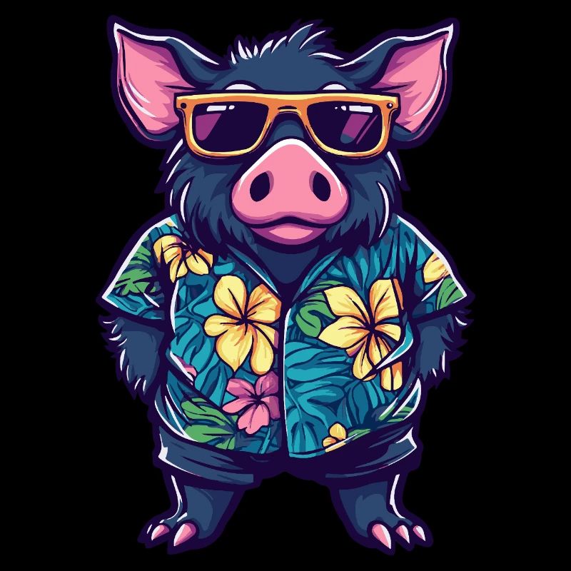 Schwein Sommer Wildschwein