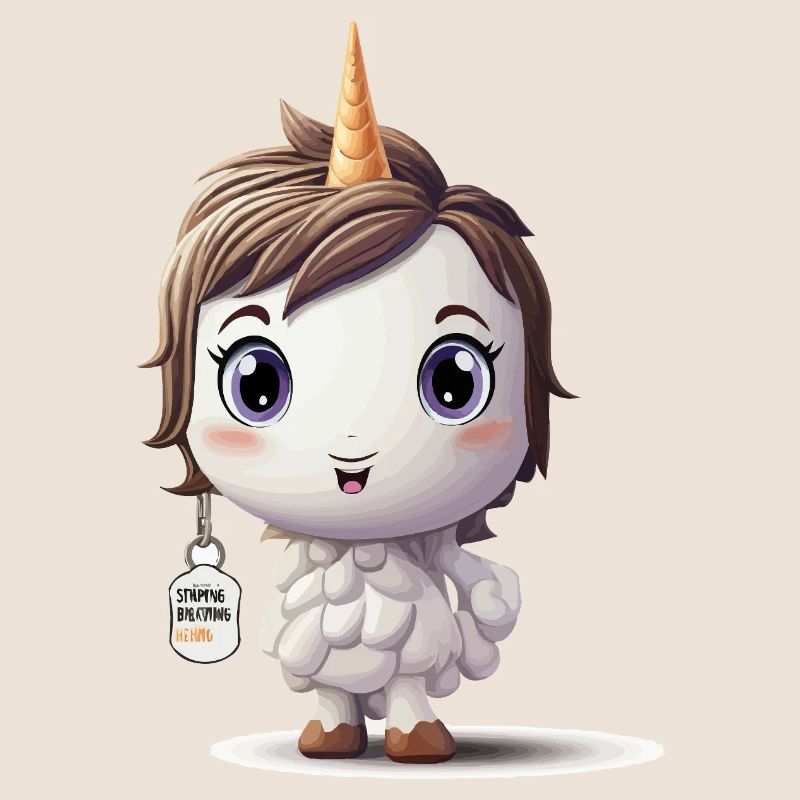 Gläubiger Einhorn Marathon Schlüsselanhänger