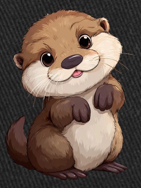 Mignon bébé loutre
