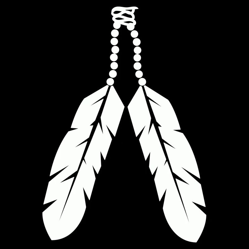 Conception de pendentif en plume autochtone
