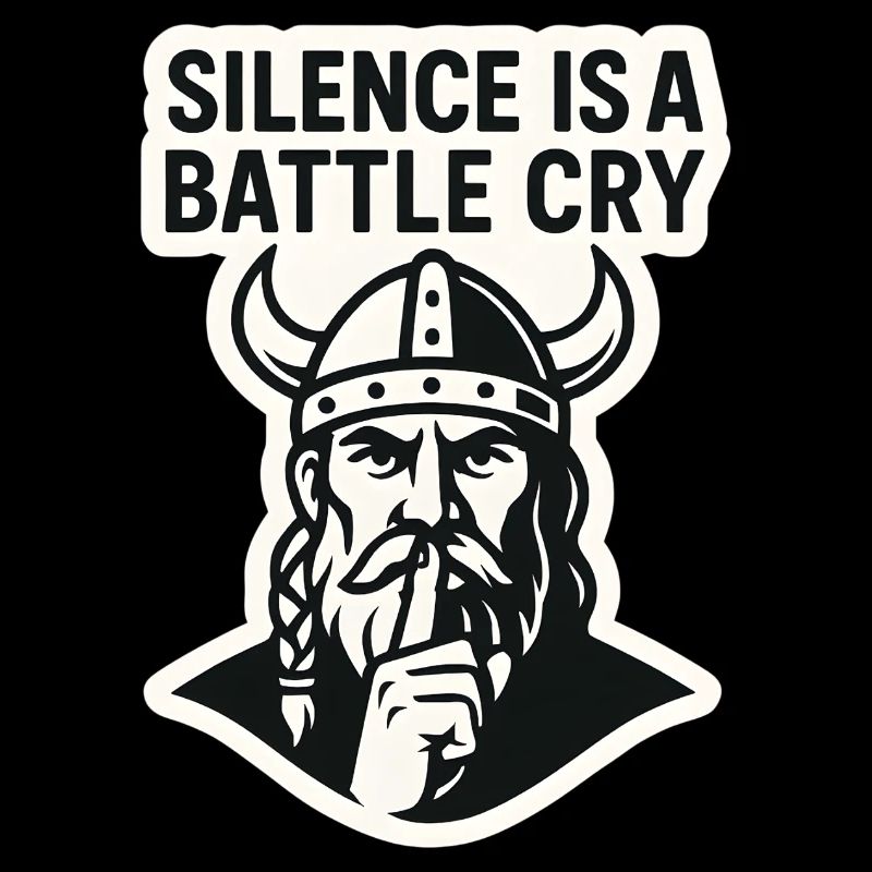 Viking Silence Battle Cry Design