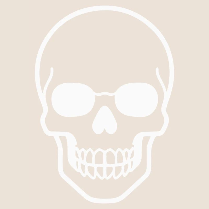 Minimalist skull design
