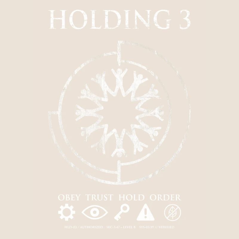 Holding 3 – Dystopisches Sci-Fi-Emblem-Design