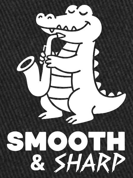Saxophone Crocodile Retro