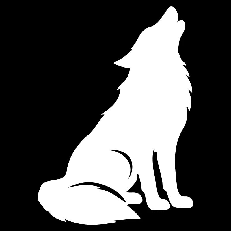Silhouette de loup
