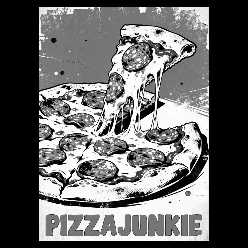 Pizzajunkie Slice Graphic
