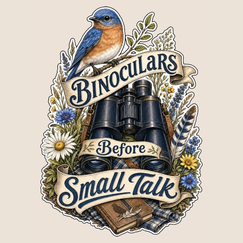 Binoculars Before Small Talk Clouds