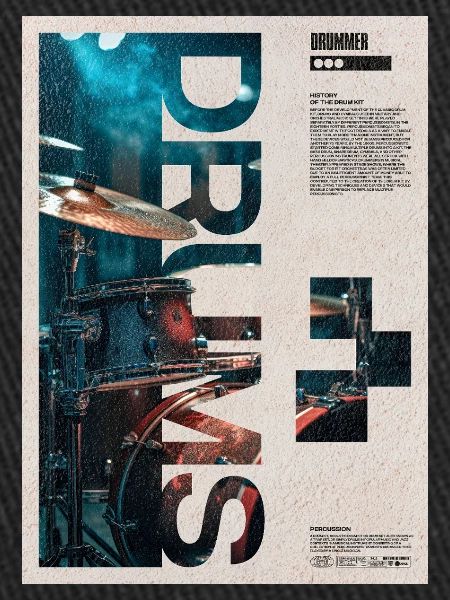 Trommel-Collage-Trommlerkunst