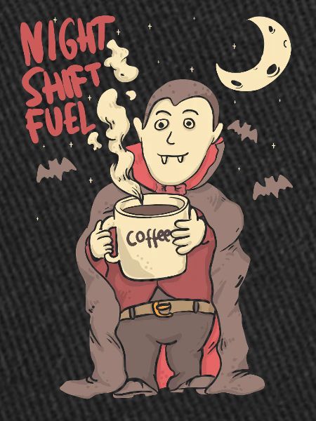 night shift fuell - draculla coffee
