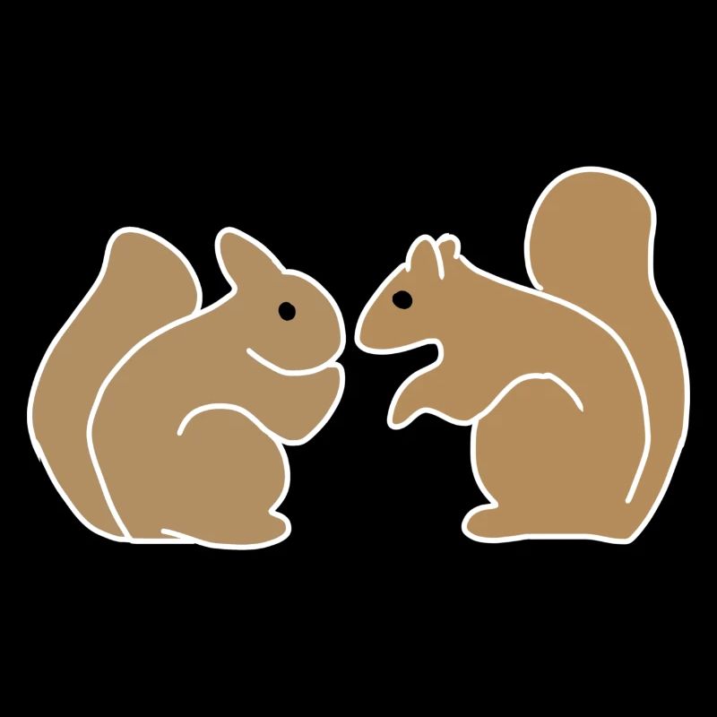 Two Squirrel Animals Symbol Animal