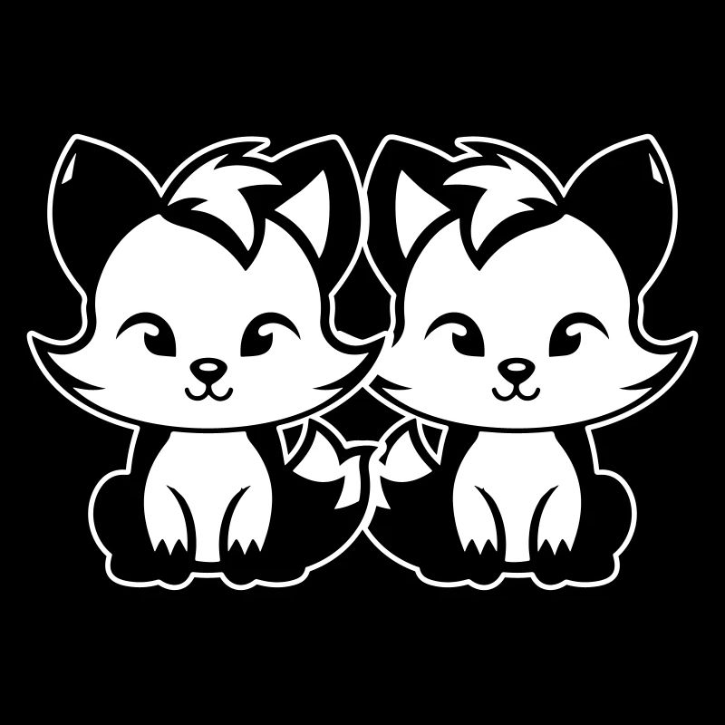 Renard mignon Mignon Bébé