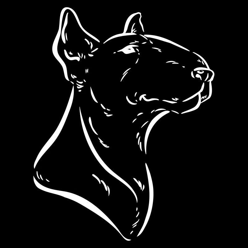 Bull terrier white customizable terrier