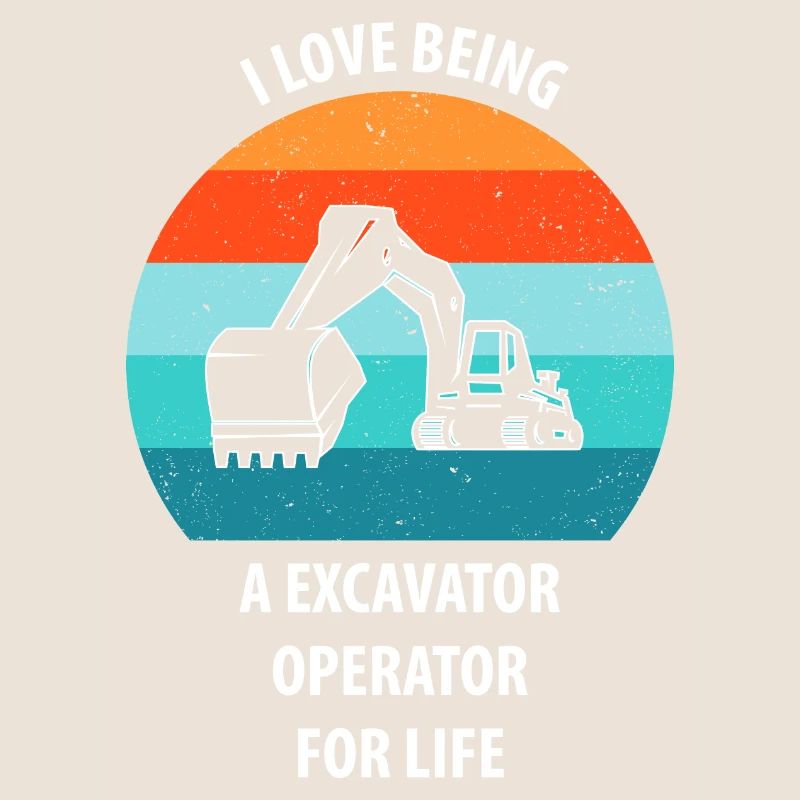 Bagger Baggerfahrer Baggerwagen