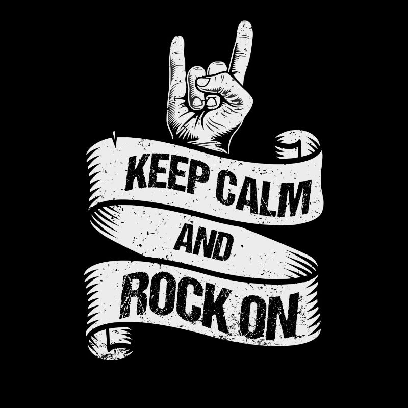 Keep Calm and Rock on Rock Music Gift for Rock