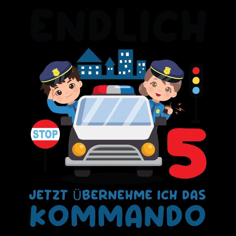 Kinder 5. Geburtstag Endlich 5, Polizei