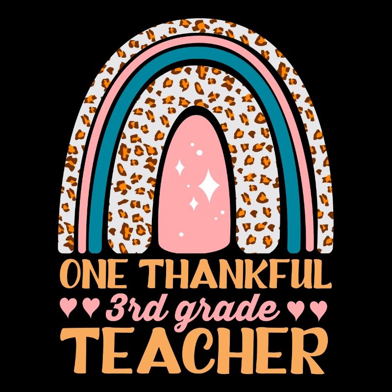 A grateful teacher design for the 3rd grade