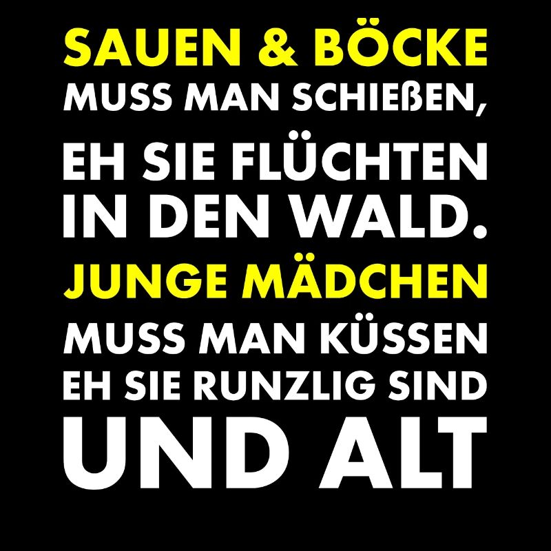 Jäger und Schürzenjäger Design mit lustigem Spruch