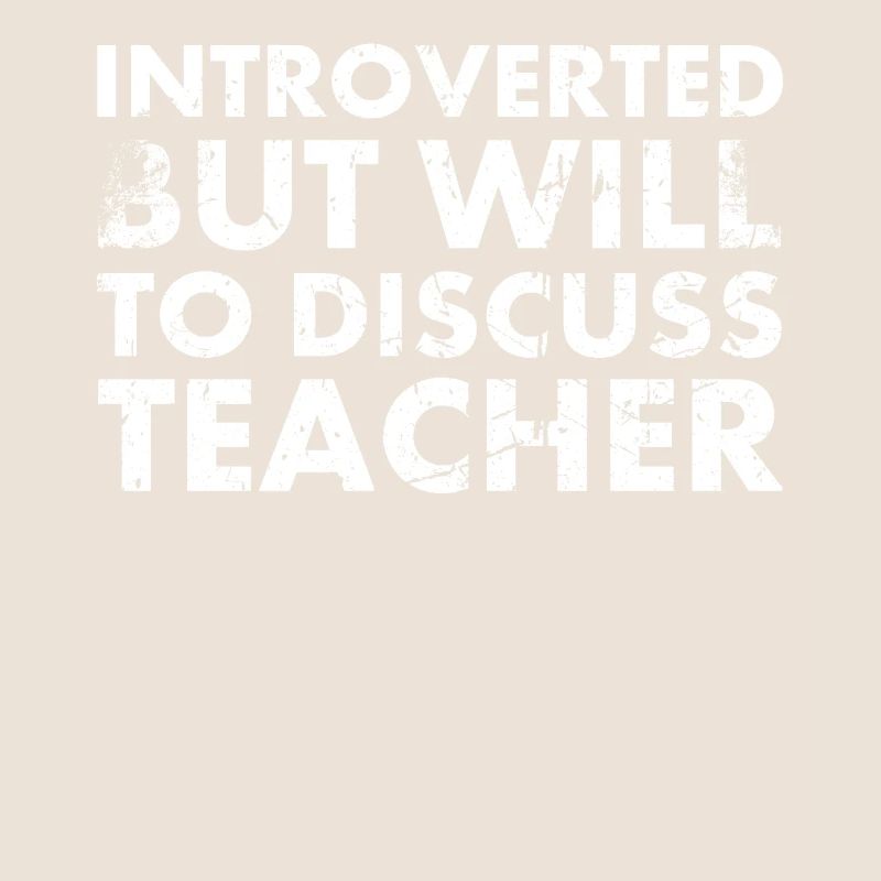 Introverti, mais prêt à parler de l’enseignant