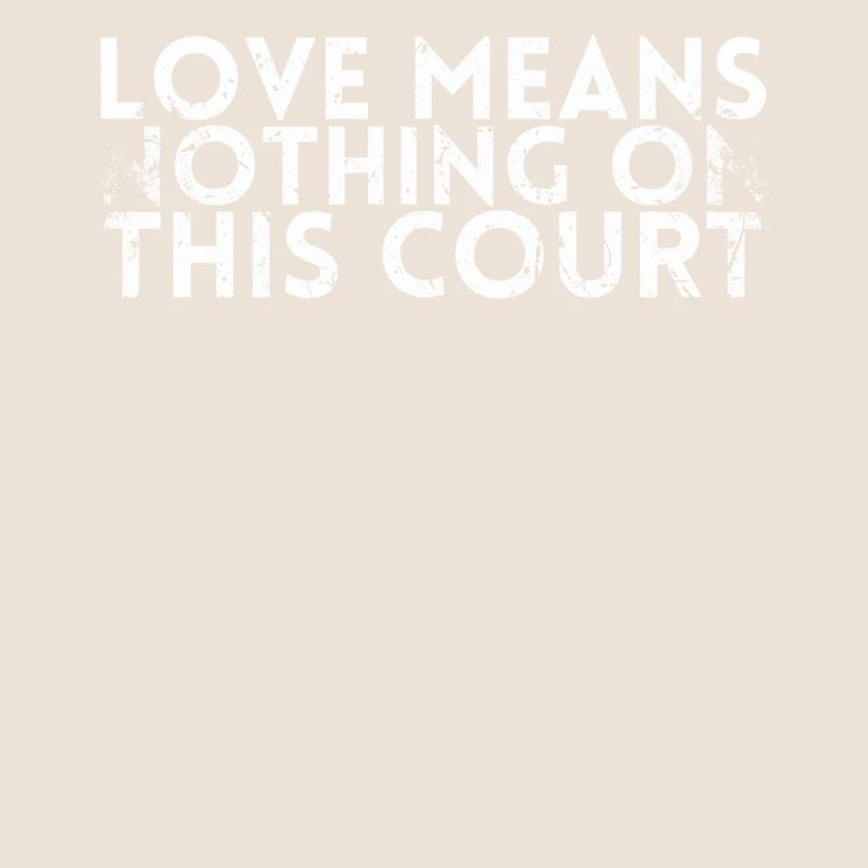 Love means nothing on this square design for