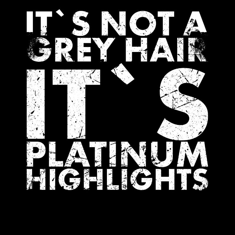 Ce ne sont pas des cheveux gris, c’est du platine pour