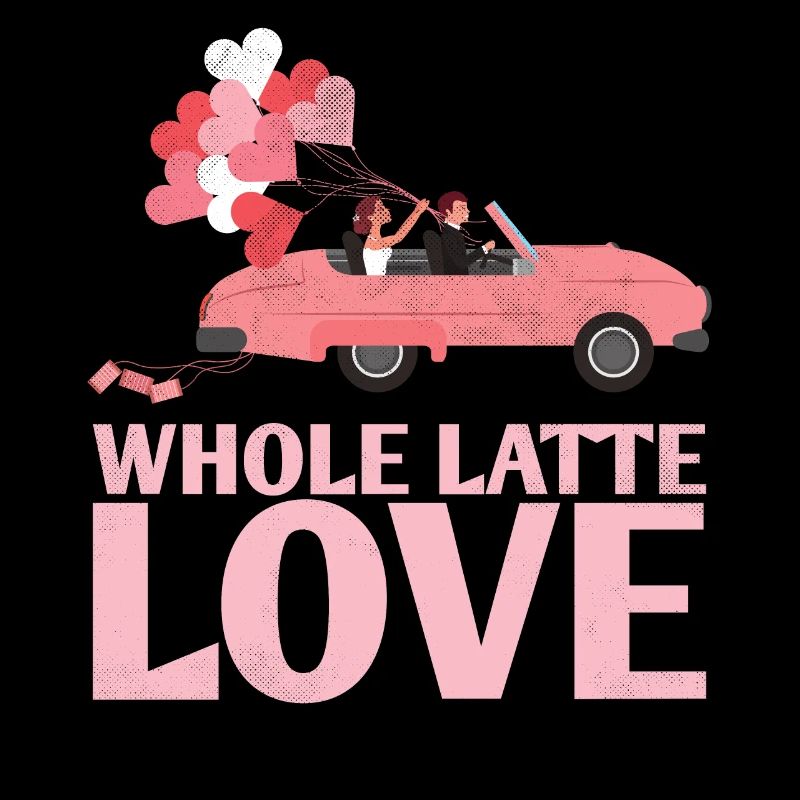 Latte-Liebes-ehe-design entier pour mariés