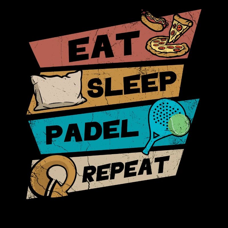 Essen Sie Schlaf Padel Wiederholen Sie