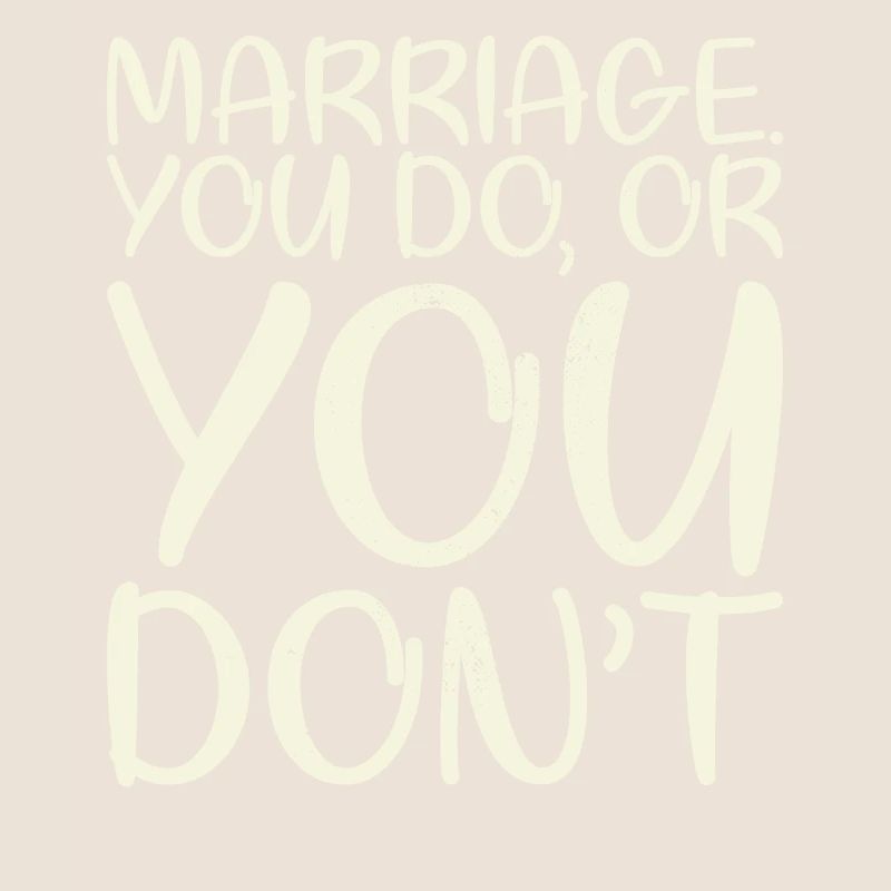 Mariage pour lequel vous faites ou vous ne faites pas de mariage