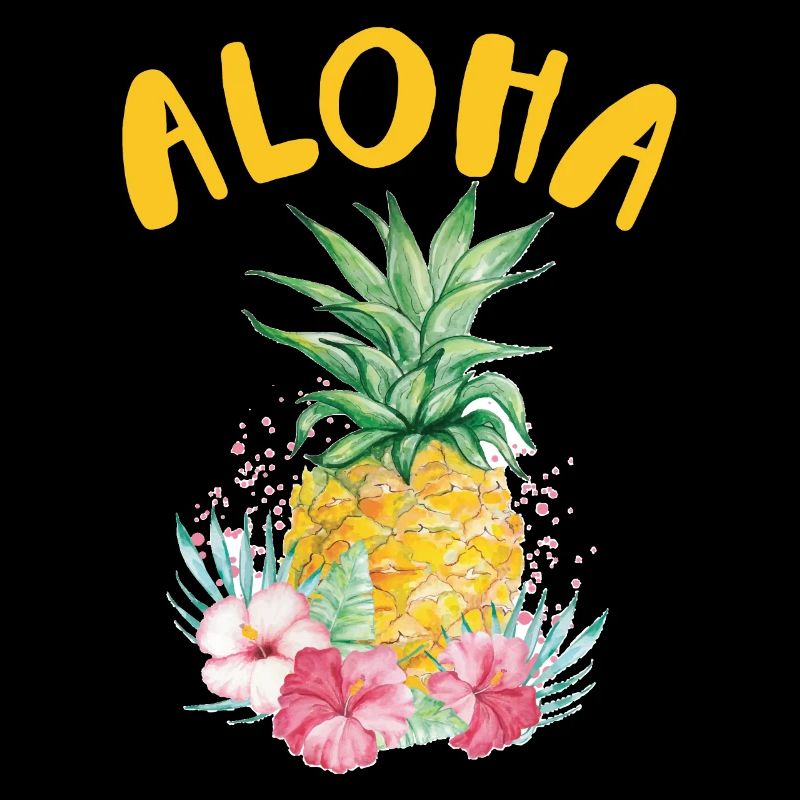 Aloha ananas design de fleur pour les amoureux de la plage