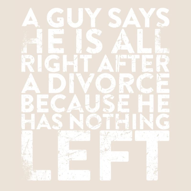 Ein Typ Sagt, Dass Es Ihm Nach Einer Scheidung Gut