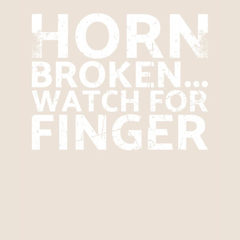 Horn broken... Pay attention to fingers for