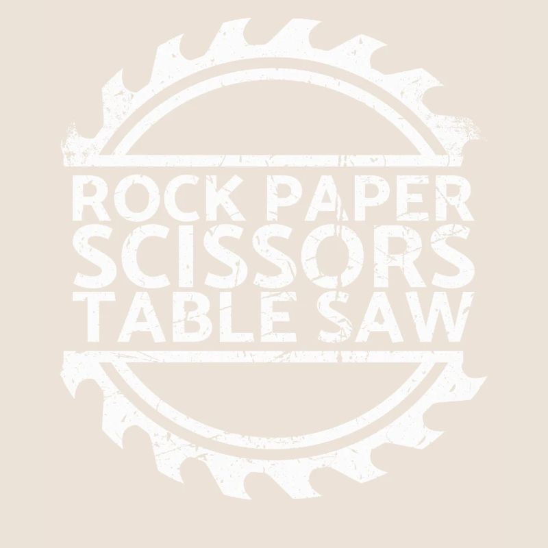 Scie circulaire à table à ciseaux en papier de roche pour charpentiers