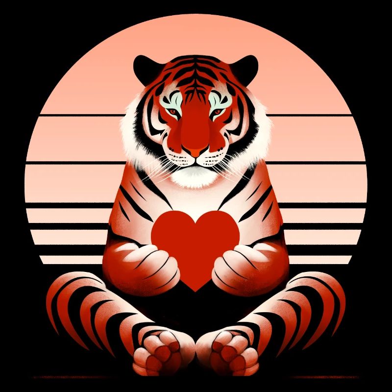 Tiger mit Herz