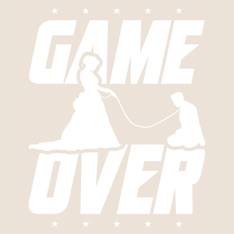 Game Over Bride and groom Wedding