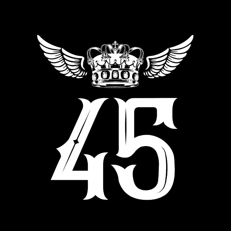 45 Number crown