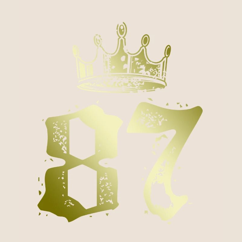 87 Number crown
